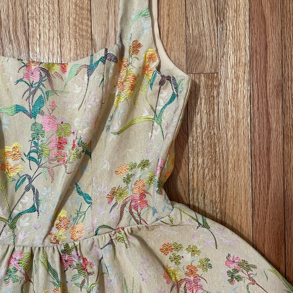CIDER Floral Tapestry Mini Dress - Picture 5 of 14